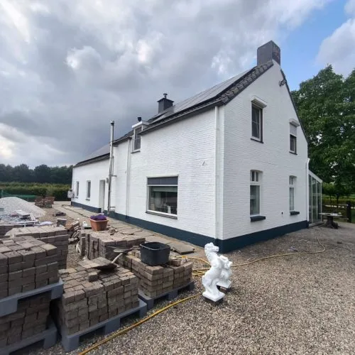 Woonboerderij gevelschilderwerk en kozijnen